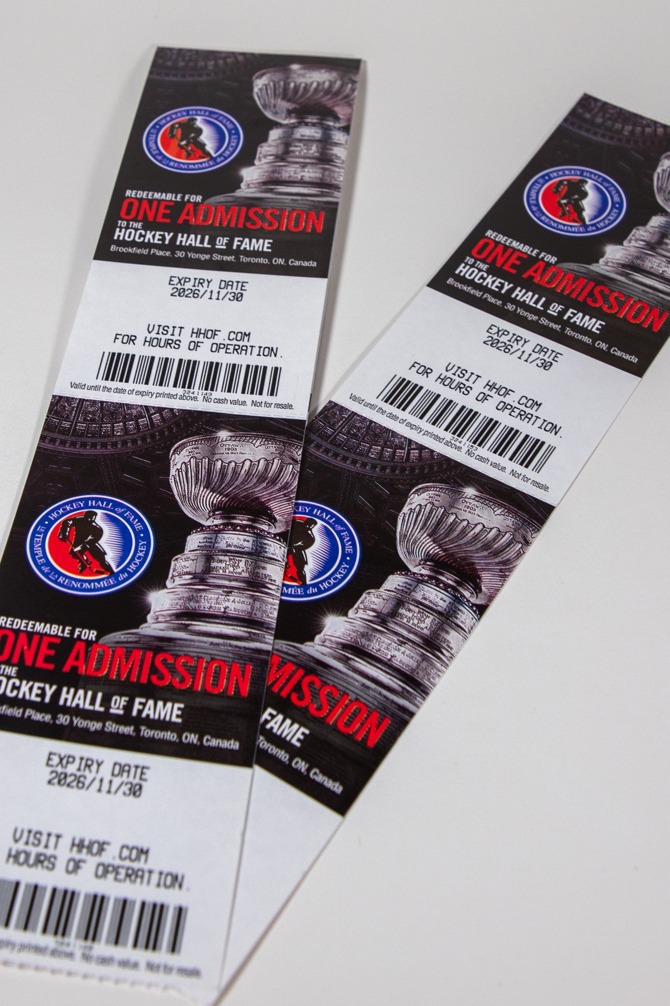 4 tickets to HHOF